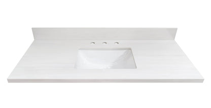 Dolomiti Bianco Sintered Stone Double Sink Bathroom Vanity Top