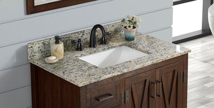 Santa Cecilia Light Granite Single Sink Bathroom Vanity Top