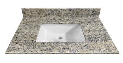 Santa Cecilia Light Granite Single Sink Bathroom Vanity Top