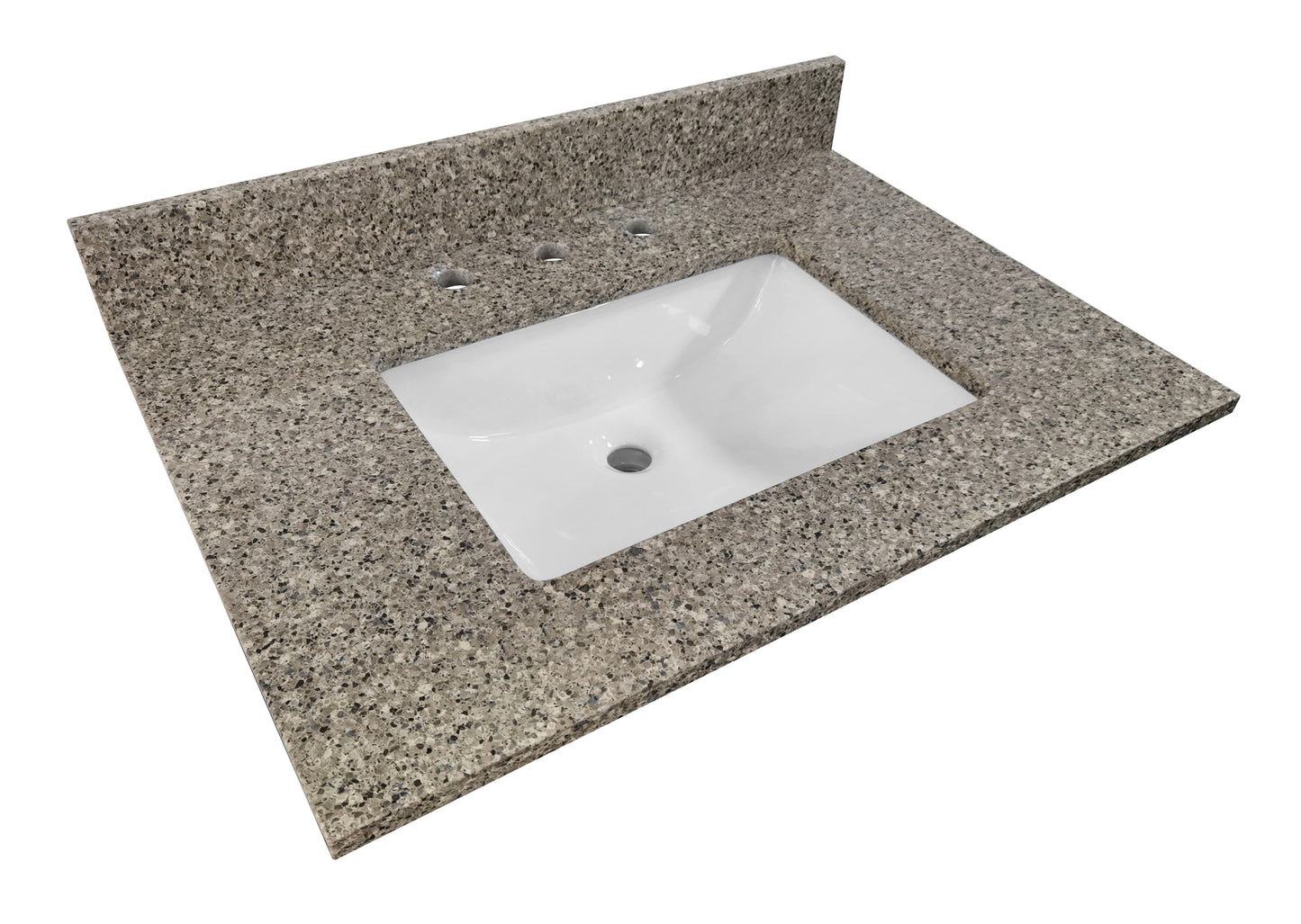 Siena Quartz Single Sink Bathroom Vanity Top (Castle Rock)